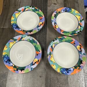 Christopher Stuart Optima Van Gogh Soup Bowls 9.5" HK 208 ~ Set of 4